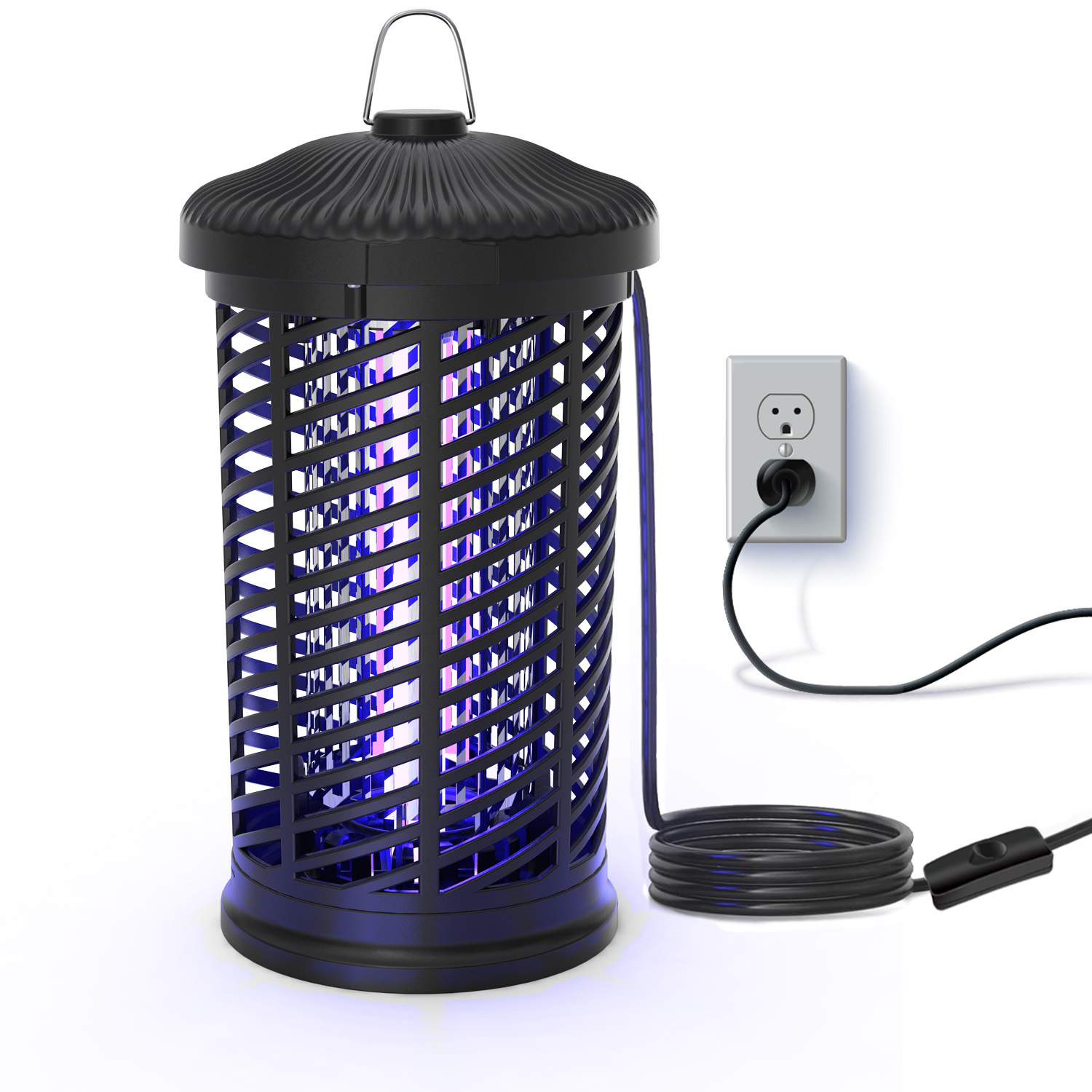 Bug Zapper 4200V for Outdoor and Indoor, Waterproof Electric Mosquito Zappers, Mosquito lamp, Electronic Bug Zapper Light Bulb